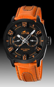 Correa de reloj Lotus 15788-2 Cuero Naranja 23mm